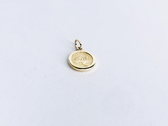 Pingente de Medalha de Nossa Senhora de Aparecida em Ouro 18k