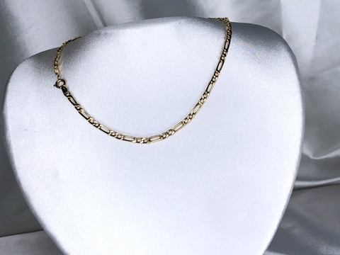 Corrente Malha Fígaro em Ouro 18k