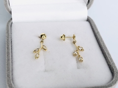 Brinco em Ouro 18K com Zircônia