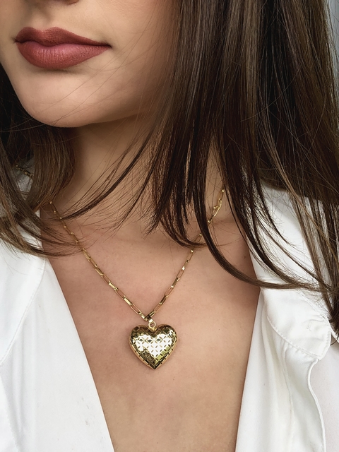 Pingente de Coração em Ouro 18K