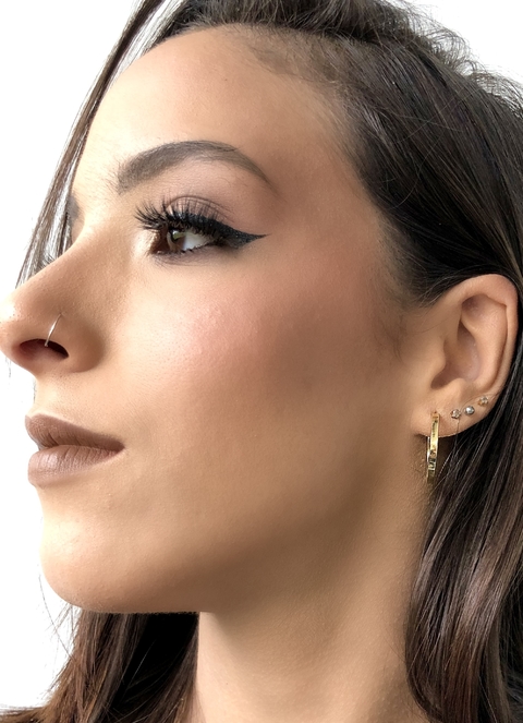 Argola Larga em Ouro 18k