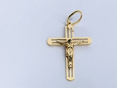 Pingente de Crucifixo em Ouro 18k na internet