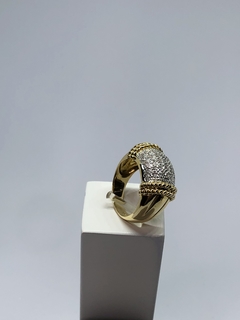 Anel em Ouro 18k e Diamante