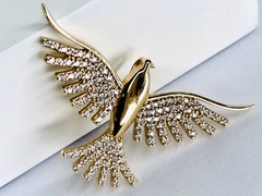 Pingente de Divino Espírito Santo em Ouro 18k e Zircônia