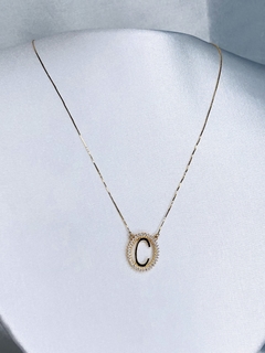 Colar Corrente Veneziana em Ouro 18k e Zircônia - comprar online