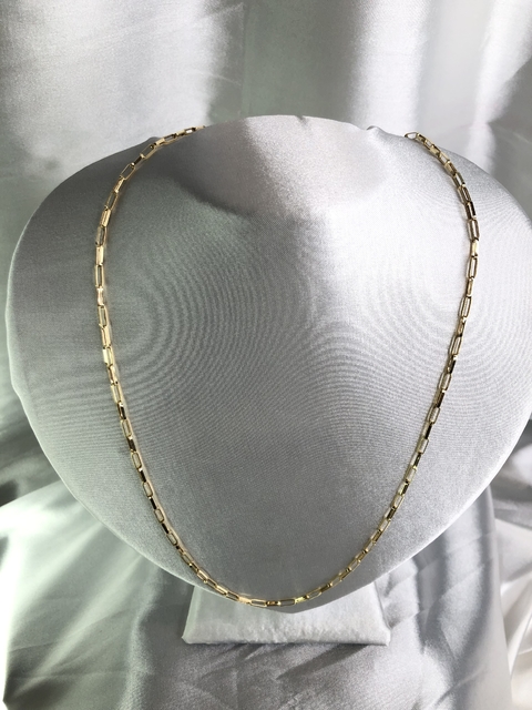 Colar Cordão Cadeado Ouro 18k