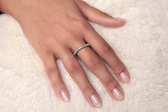 Aliança em Diamantes e Ouro Branco - loja online