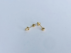 Brinco de Bolinha em Ouro 18k - Jolig | Joias de alta qualidade em ouro 18k, prata e pedras preciosas desde 1991