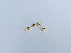 Brinco de Bolinha em Ouro 18k - Jolig | Joias de alta qualidade em ouro 18k, prata e pedras preciosas desde 1991