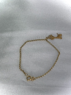 Pulseira Infantil Girafa em Ouro 18k - Jolig | Joias de alta qualidade em ouro 18k, prata e pedras preciosas desde 1991
