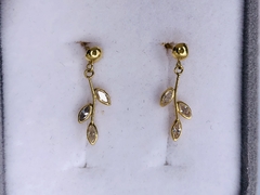 Brinco em Ouro 18K com Zircônia - Jolig | Joias de alta qualidade em ouro 18k, prata e pedras preciosas desde 1991