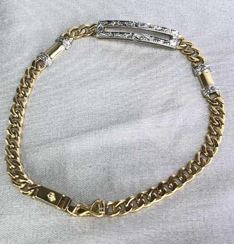 Pulseira em Ouro 18k e Diamante