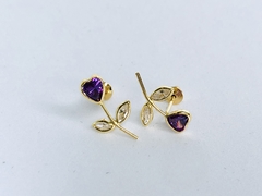 Brinco em Ouro 18k e Zircônia - comprar online