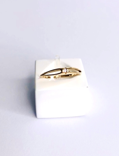 Anel em Ouro 18k e Diamante