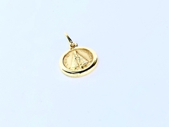 Pingente de Medalha de Nossa Senhora de Aparecida em Ouro 18k - comprar online