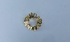 Pingente Mandala Amor da Vida em Ouro 18k e Zircônia