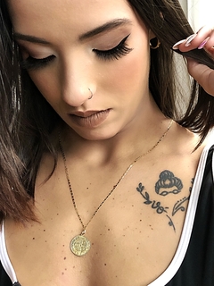 Pingente de Medalha de São Bento em Ouro 18k