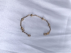 Pulseira Infantil de Bolinha em Ouro 18k - comprar online