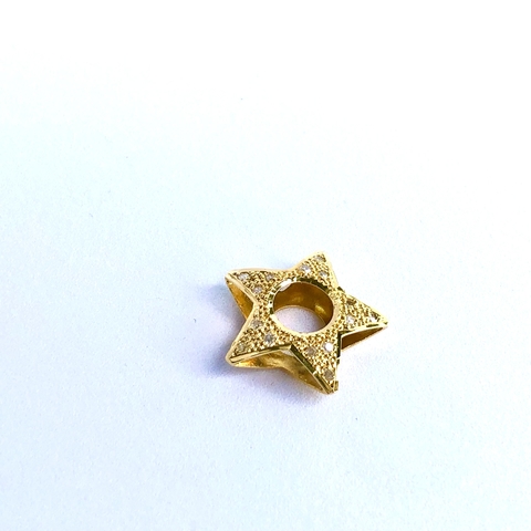 Pingente de Estrela em Ouro 18k e Diamantes