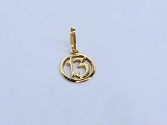 Pingente de Número 13 em Ouro 18k