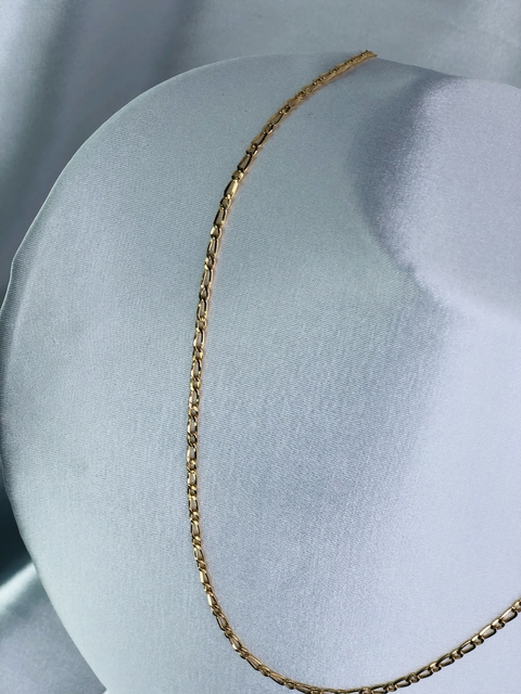 Colar Corrente Grumet em Ouro 18k