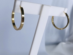 Argola Larga em Ouro 18k - loja online