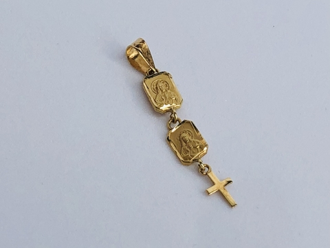 Pingente de Crucifixo em Ouro 18k