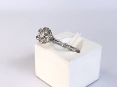 Anel Chuveiro em Ouro Branco e Diamante - comprar online