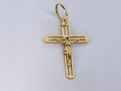 Pingente de Crucifixo em Ouro 18k