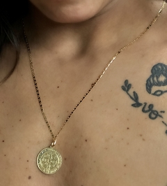 Corrente Colar Piastrine em Ouro 18k - comprar online