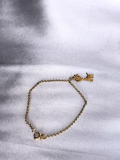 Pulseira Infantil Girafa em Ouro 18k na internet