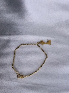 Pulseira Infantil Girafa em Ouro 18k - comprar online