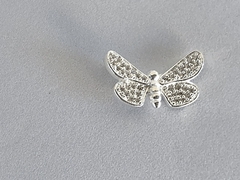 Pingente Prata Borboleta com Zircone - Jolig | Joias de alta qualidade em ouro 18k, prata e pedras preciosas desde 1991