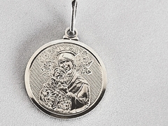Pingente Prata Santa - comprar online