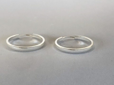 Argola Prata Redonda