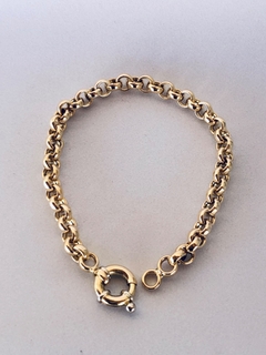 Pulseira de Elo Português e Fecho Bola em Ouro 18k na internet