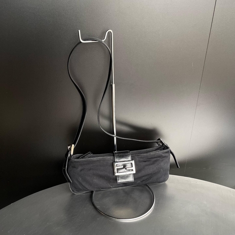 Fendi Baguette Nylon Black Crossbody