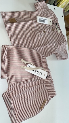 Short a rayas tusor