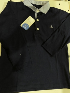 remera algodón cuello combinado en internet