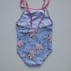 Malla puntillas flor celeste en internet
