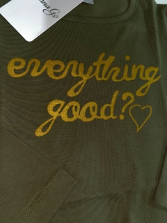 Remera puro algodón everything good en internet