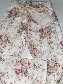 calza bastonada flor rosa - comprar online