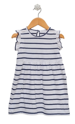 Vestido de algodón marine