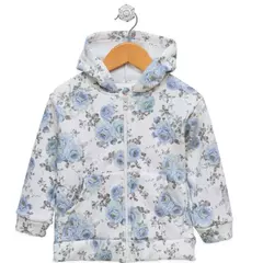 Campera de frisa estampada