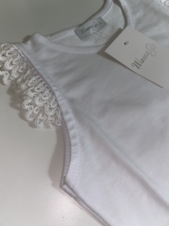 Remera musculosa mangas tejidas - comprar online