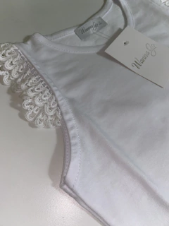 Remera musculosa mangas tejidas - comprar online