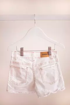 Short blanco de jean - comprar online