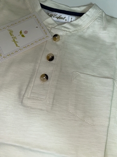 Remera mangas cortas cuello mao de flame - Pequeños Mimitos gualeguay