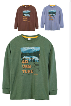 Remera adventure algodón Jaspeado