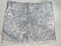 Short poplin petit. Celeste. talle 1 año